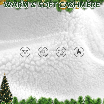 EXPAWLORER Christmas Anti-Slip Soft Dog Socks for Hardwood Floor,Warm Dog Shoes,Paw Protectors for Cold Pavement,Prevent Licking,Traction Control for Small Medium Large Senior Dogs