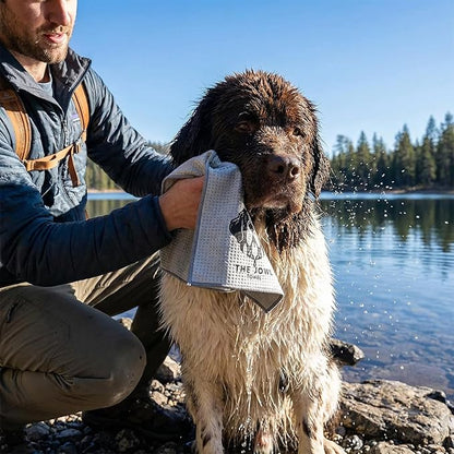 Jowl Towel with Hook, Attaches to Leash for Large Dogs, 1PC