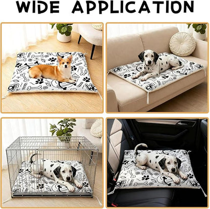 Dog Cat Bed Mat Ultra Soft Fluffy Pet Bed Washable Fashion Dog Crate Beds Comfy Comfy Pet Sleeping Pad Suitable for Pet Raised Bed(30"x26",Cut Woof)