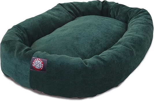 Majestic Pet Villa 52 Inch Shredded Memory Foam Dog Bed for X-Large Sized Dog 52x35x11 Inch–Orthopedic Pet Bed with Removable Washable Cover-Washable X-Large Puppy Mat with Head Support-Marine