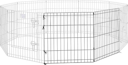 MidWest Homes for Pets Universal Pet Playpen 2-Panel Extension Kit | Fits Metal 24-Inch Dog Pens | Kit Measures 24H x 47.50W Inches| Includes 4 Thumb Snaps, 2 Ground Stakes