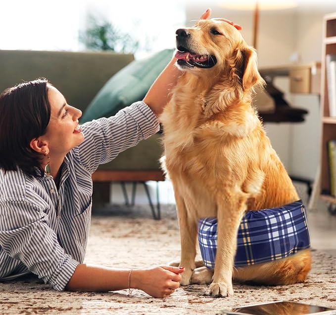 wegreeco Small Dog Diapers Male,Reusable Belly Bands for Male Dogs,Washable Doggie Puppy Male Diapers Wraps,Medium Large Size (5 Pack XX-Large, Checkered Pattern)