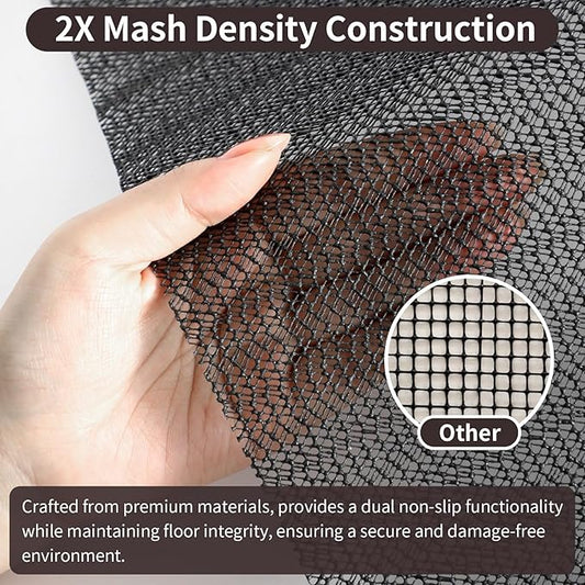 PureFit 2x3 Rug Pad Gripper for Hardwood Tile Floors Carpet, Anti Slip Rug Grips, Dual Dense Non Slip Rug Pads Mats