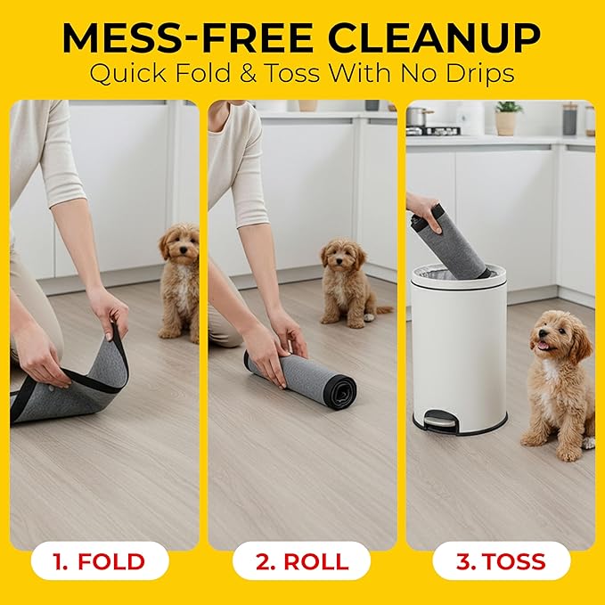 Glad for Pets Black Charcoal Puppy Pads, 23"x23" Disposable Training Pads That Absorb Urine & Neutralize Odor with Activated Carbon - 100 Count