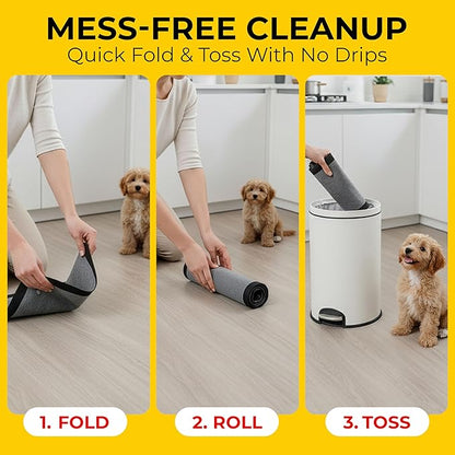 Glad for Pets Extra Large Charcoal Dog Training Pads, Absorbent Leak Proof Pee Pads for Dogs and Puppies, Odor Control Potty Pads with Activated Carbon, 28 x 30 Inches, 50 Count