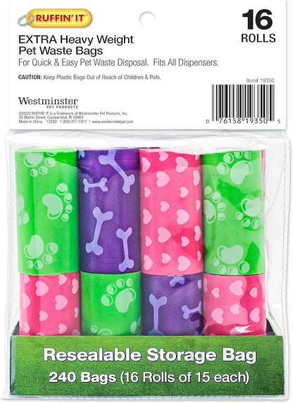 Rhode Island Textile 19350 240 Count Assortment Dog Waste Bag