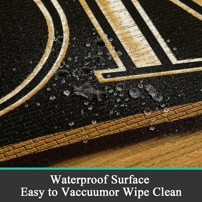 Pauwer Laundry Room Rug Runner 20"x48" Waterproof Rubber Laundry Mat Non Slip Kitchen Mats for Floor Washable Floor Mat Runner Rug for Farmhouse Mudroom Washroom Bathroom Decor