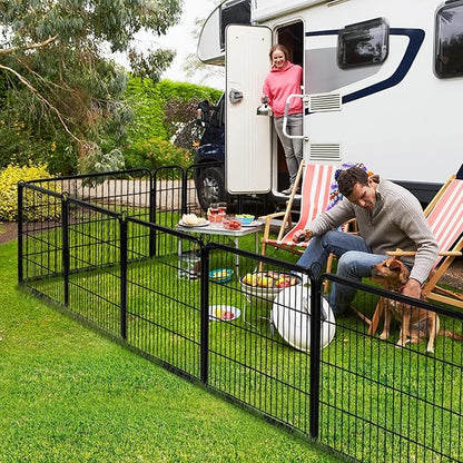 ZENY Dog Fences for The Yard, Camping, Dog Pens Outdoor, Dog Pen Indoor, 8 Panels Dog Playpen for Small/Medium/Dogs, 40 Inch Height Pet Exercise Pen for Rabbit/Puppy/Small Animals