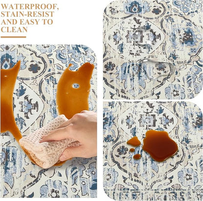 Ileading Anti Fatigue Kitchen Rugs Sets of 2 Cushioned Kitchen Mats for Floor Waterproof Kitchen Mat Set Non Slip Comfort Standing Mat for Kitchen, Office, Sink, Laundry