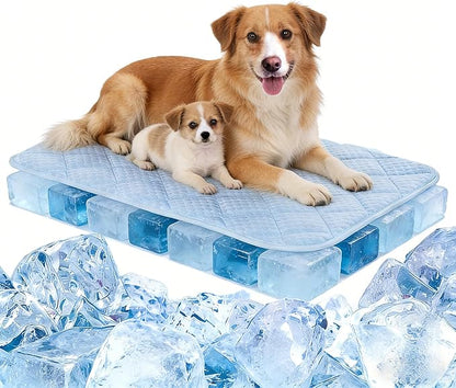 Dog Cooling Mat,Cooling Mat for Dogs, 44"x32" Cats Cooler Pad, Premium Pets Cool Bed for Crate Kennel, Indoor Cats Cool Sleeping Bed, Q-MAX >0.45, (X-Large - 44 x 32 Inch)