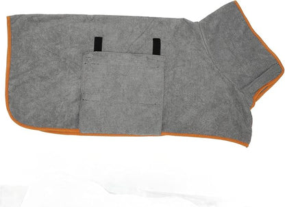 Large Dog Sweatshirts for Dogs, Bath Robe for Puppy After Shower, Soft Dogs Quick Drying Coat, Dog Bath Supplies, Towels with Adjustable Belly Strap Medium Robes
