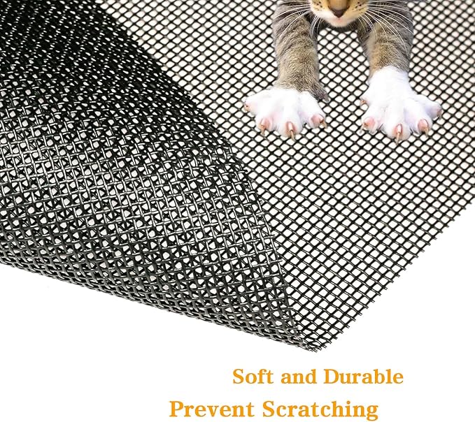 Tooltriz Pet Proof Window Screen Replacement, 39 inch W x 100 inch L, Upgraded Thicken Charcoal Mesh for Sliding Pet Screen Door Repair - Screen Door Protector for Dogs Patio Screen mesh