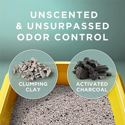 Purina Tidy Cats Clumping Cat Litter Odor Control, Free and Clean Unscented Multi Cat Litter - 16 lb. Bag (Pack of 2)