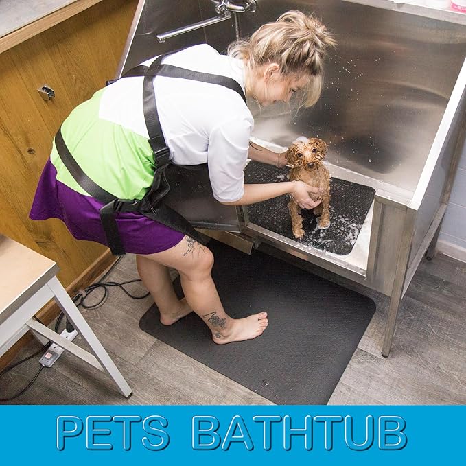 Seagull Multipurpose Foam Rubber Pet Grooming Table Mat 24 x 36 Inch Dog Grooming Mat for Table Cat Grooming Mat Dog Bath Mat Pet Vet Mat Non Slip Soft Waterproof Anthracite
