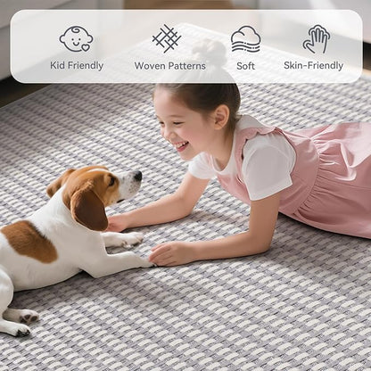 Boho 2x8 ft Runners for Hallways Extra Long Woven Washable Kitchen Runner Mat Rugs Non Slip, Soft Entryway Laundry Hall Floor Runner Carpet for Indoor Backdoor Bedroom Hallway Living Room, Gray