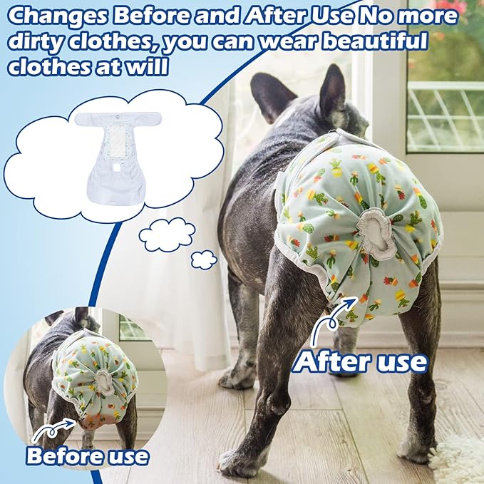Disposable Dog Diaper Liners Booster Pads for Male and Female Dogs, Doggie Diaper Inserts Fit Most Types of Dog Diapers - Pet Belly Bands and Male Wraps