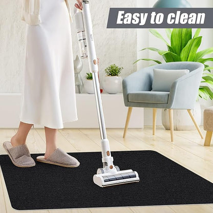 Sycoodeal Office Chair Mat,Computer Gaming Desk Chair Mat for Hard Wood & Tile Floor,Large Anti-Slip Floor Protector Rug,Easy to Clean,40" X 55" Black