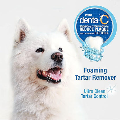Nylabone Advanced Oral Care Pet Dental Foam Tartar Remover & Breath Freshener for Dogs, Dog Teeth-Cleaning, 4 oz.