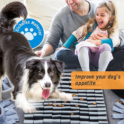 Dog Sniffing Mat, Interactive Dog Puzzle Toy, Stress Relief, Enriches Feeding Games The Sniffing mat Helps Slow Down Eating Speed and Keeps Dogs Busy