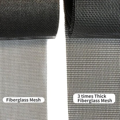 Tooltriz Pet Proof Window Screen Replacement, 48“ x 100" Upgraded Thicken Charcoal Fiberglass Mesh for Sliding Pet Screen Door Repair Kit - Screen Door Protector for Dogs Patio Screen mesh