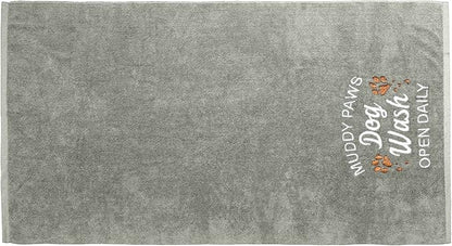 DAN RIVER Dog Towel - Pack of 1, 100% Cotton, 20x40, Ultra Soft 450 GSM, Super Absorbent & Quick Drying Towel for Dogs, Cats, and Other Pets, High Rise.
