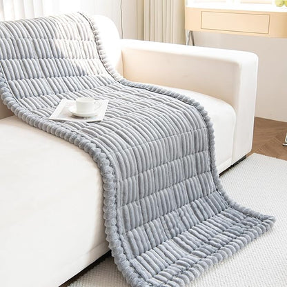 LiveGo Pet Couch Cover Dogs Washable Non-Slip Couch Protector Pet Friendly Dog Mat for Couches and Sofas (Light Gray, 70x180 cm/27.6x70.9 in)
