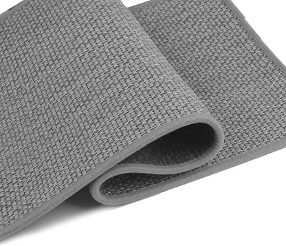 Stair Treads Matching-Mat for Wooden Steps, Non Slip Stair Landing Mat with Self-Adhesive Stair Treads for Kids Elders and Pets(1Pcs, Grey, 31" * 31")