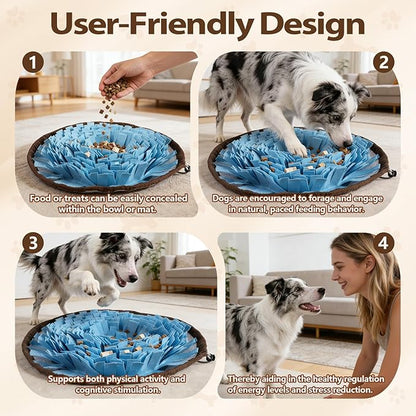 Snuffle Mat for Dogs Interactive Puzzle Feeder for Cognitive Mental Stimulation Anti Boredom Dog Toys for Puppy Games Enrichment Toy & Cat Activity Rug Indoor Outdoor