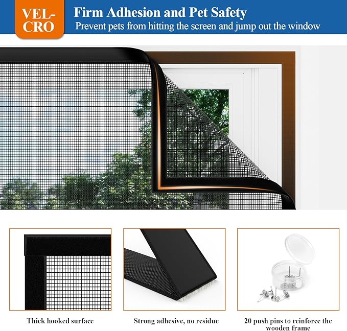 Customizable Pet Proof Window Screen Replacement Grey, Best Vinyl Coated Polyester Dog Cat Resistant Heavy Duty, Mesh Net Netting Curtain Wire Good Repair for Patio/Porch/Sliding/DIY/Big Pets Owners