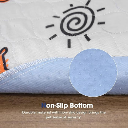 Washable Pee Pads for Dogs, 2 Pack Large 48"x48" Super Absorbent Reusable Pads for Dog Training Pads, 100% Waterproof Non-Slip Pee Pads Whelping Pads Dog Playpen Pads Crate Mat Bed Pads Dog Products