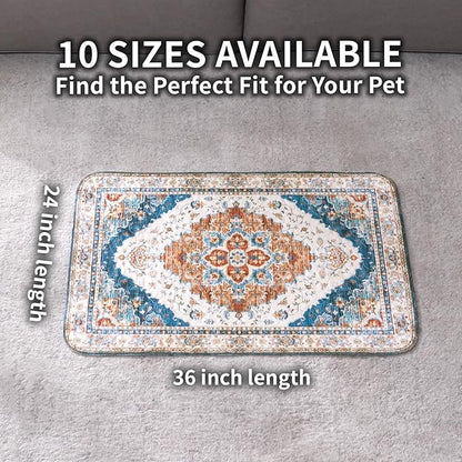 Washable Pee Pads for Dogs, Reusable Puppy Potty Training Pads, Ultra-Absorbent Thick Waterproof Leak-Proof Non-Slip Pads & Mat for Crate, Playpen, Floor, Whelping & Housebreaking , 2 Pack 24"x36"