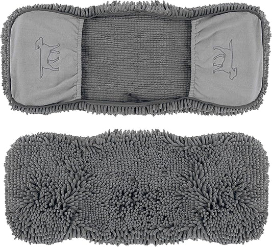 Tuff Pupper Quick Dry Towel for Dogs | Ultra Absorbent Microfiber Shammy | Extra Large 35x15 Size Dog Bath Towel | Comfortable Hand Pockets | Indoor Outdoor Use | Durable Material | Machine Washable