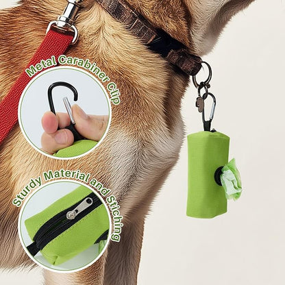 Gardner Pet Dog Poop Bags Rolls with Tissue, Pine Scented Poop Bags with Dispenser, Leak Proof Pet Waste Bags with Tissue Design, Reduce Touch Feeling, 4 Rolls-32 Counts