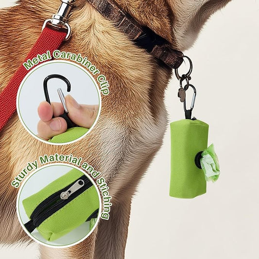 Gardner Pet Dog Poop Bags Rolls with Tissue, Pine Scented Poop Bags with Dispenser, Leak Proof Pet Waste Bags with Tissue Design, Reduce Touch Feeling, 4 Rolls-32 Counts