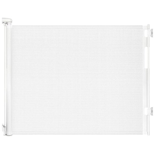 Retractable Baby Gates for Doorways, Mesh Dog Gate for Stairs, Pet Gate Indoor, Extends to 55" Wide 33" Tall, Safety Toddlers Gates for Hallways, Indoor & Outdoor Use, White
