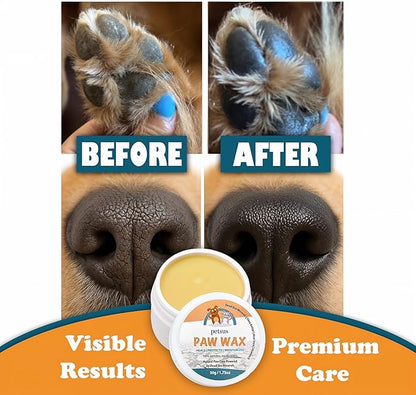 Dog Paw Balm – Lick-Safe Wax & Moisturizer for Dry, Cracked Pads, Nose & Snout – Natural Protection for Winter & Hot Pavement with Dead Sea Minerals, Shea Butter, Coconut Oil – 1.75 oz