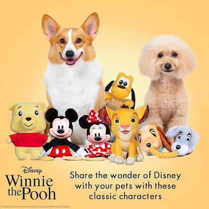 Disney for Pets Winnie The Pooh: Beary Fun Plush Buddy for Dogs, 9in Dog Toys | Plush Toy for Dogs Inspired by Winnie The Pooh with Crinkle and Squeaker