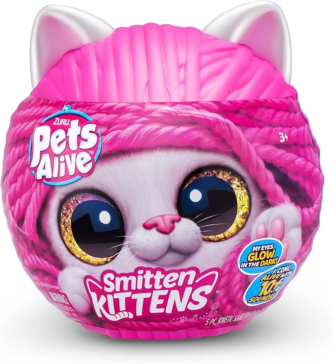 Pets Alive Smitten Kittens Surprise (British Shorthair Cat Sissy) by ZURU Nurture Play Soft Toy Unboxing Adopt Interactive 10 Sounds