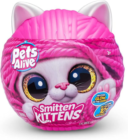 Pets Alive Smitten Kittens Surprise (British Shorthair Cat Sissy) by ZURU Nurture Play Soft Toy Unboxing Adopt Interactive 10 Sounds