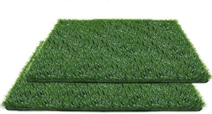 Artificial Grass for Dogs Pee Tray Fake Grass Mat for Professional Puppy Potty Trainer Replacement Dog Grass Pad for Indoor and Outdoor (25.5x19.5 Inch(Pack of 2))