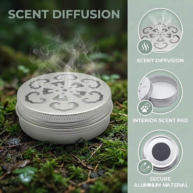 3 Pack Dog Scent Training Kit Nosework Containers for Dogs, Nose Work Supplies for Scent Training, Aluminum Dog Scent Boxes
