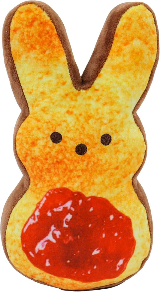 Animal Adventure | 9" Easter Brunch Jam Shaggy Bunny Peeps Plush | Easter Basket Stuffed Animals for Kids | Marshmallow Candy | Huggable Soft Plushie Stuffers Toy | Collectable Gifts | Aged 3+