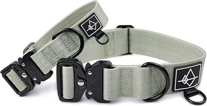 Made to ROAM Premium Dog Collar - Adjustable Heavy Duty Nylon Collar with Quick-Release Metal Buckle (Eucalyptic Glow, Classic Size 5)