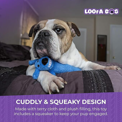 Multipet Original Loofa Dog Plush Toy - Squeaky Toy for All Dogs - Extra Soft Plush - Stuffed Animal Dog Toys for Playing (1 Count, 24”, Random Color Surprise)