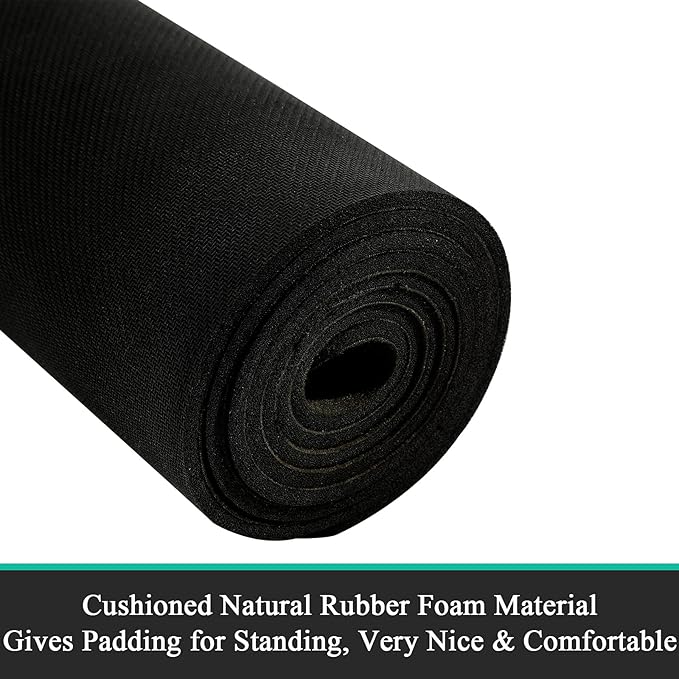 Pauwer Laundry Room Rug Runner 20"x60" Waterproof Rubber Laundry Mat Non Slip Kitchen Mats for Floor Washable Floor Mat Runner Rug for Farmhouse Mudroom Washroom Bathroom Decor