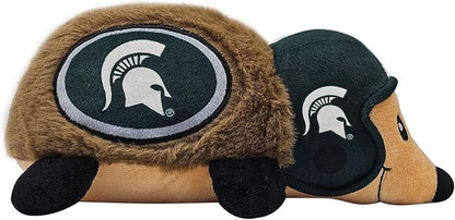NCAA Michigan State Spartans Plush Hedgehog Toy for Dogs & Cats, Cool Soft Pet Toy for Fun and Interactive Play, Dog Chew Toy with Squeaker, Licensed Hot Pet Toy