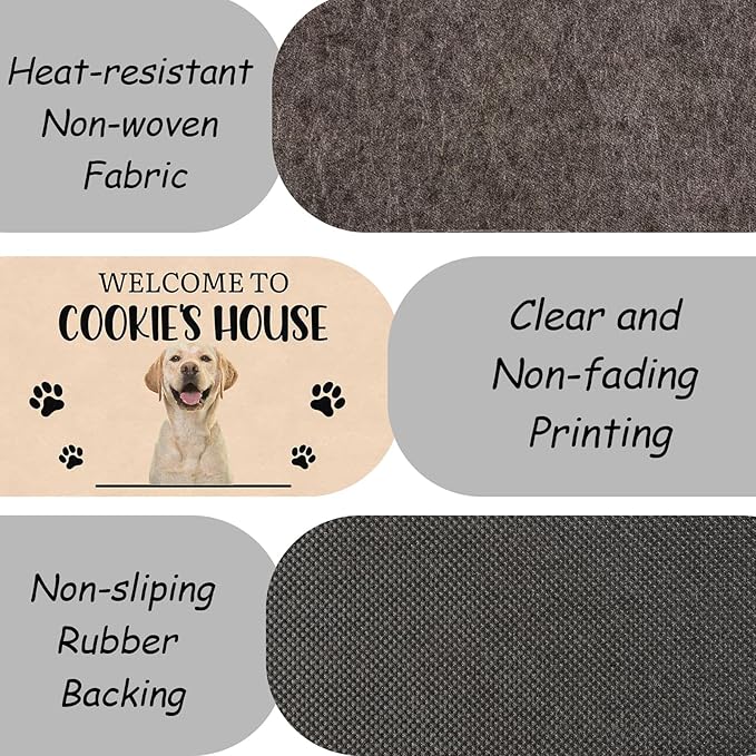 Custom Doormat with Family Name - Personalized Entryway Door Mat Front Door Mat for Outdoor Decor Entrance Mat Housewarming Gift with Anti-Slip Backing