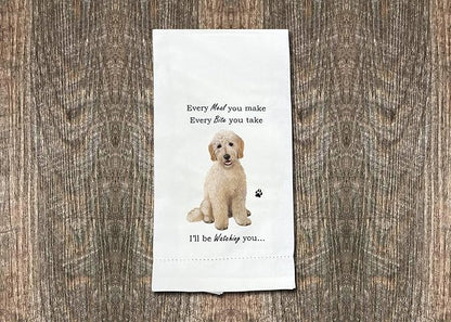 E&S Pets 711-134 Goldendoodle Kitchen Towel, Off-white