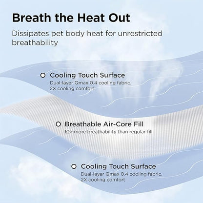 Bedsure Cooling Blanket for Bed with Breathable Air-Core Fill Q-MAX>0.4 - Lightweight Pet Cat Throw Cold Blanket Washable for Summer，Soft Dog Cooling Mat for Couch, Pale Jade, 60x80