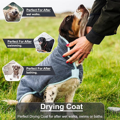 Henry Wag Microfibre Dog Drying Coat 35cm